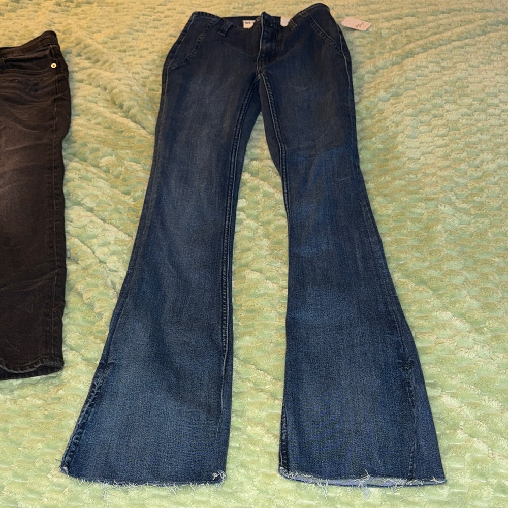 Free People Dark Blue Flare Jeans